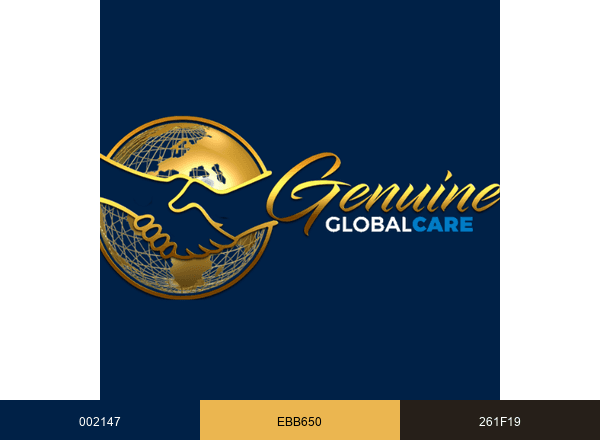 Genuine Global Care brand color palette
