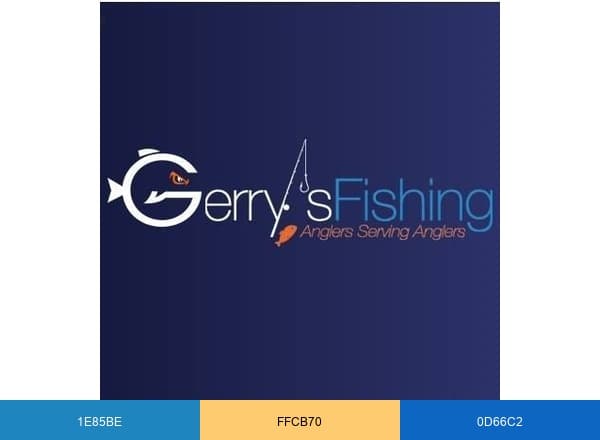 Gerry's Fishing brand color palette