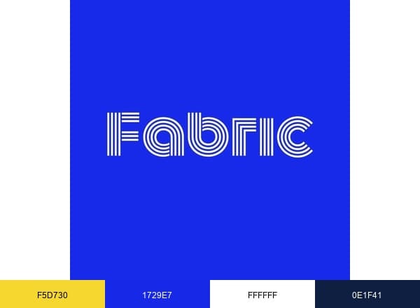 Fabric brand color palette