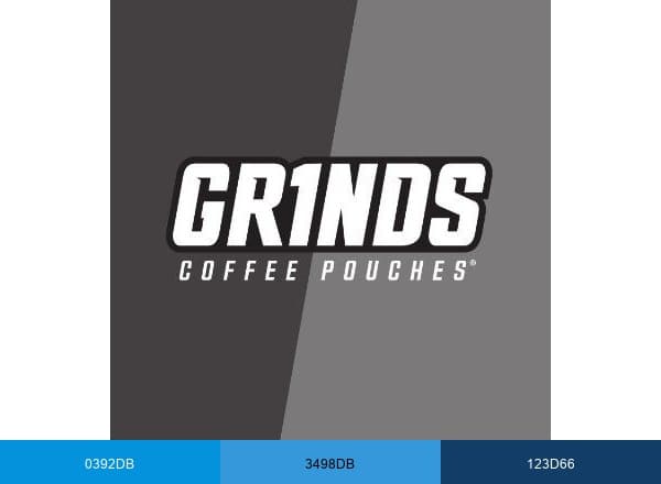 Grinds Coffee Pouches brand color palette