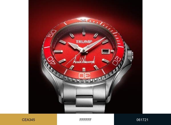 Trump Watches brand color palette