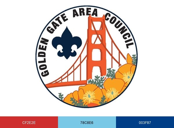 Golden Gate Area Council-BSA brand color palette