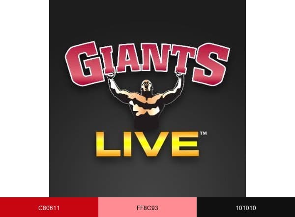 GIANTS LIVE STRONGMAN brand color palette