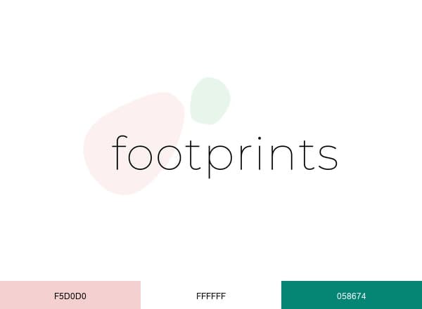 Gift Footprints brand color palette