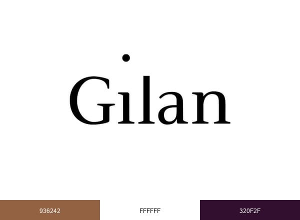 Gilan brand color palette