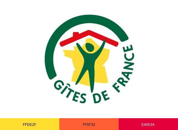 Gites de France Corse brand color palette