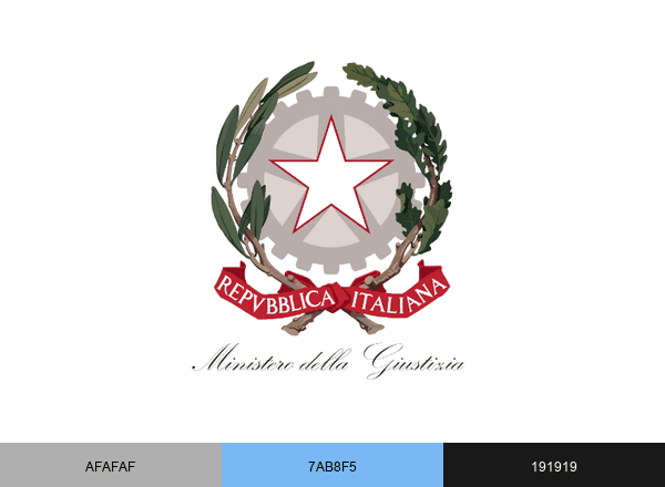 Ministero Giustizia brand color palette