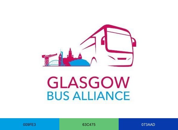 Glasgow Bus Alliance brand color palette