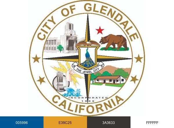 City of Glendale brand color palette