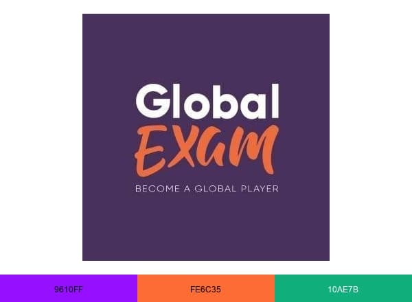 GlobalExam brand color palette