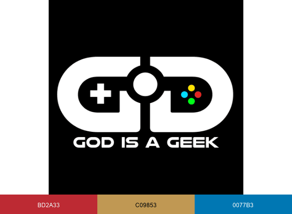 GodisaGeek.com brand color palette