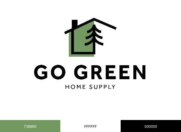 Go Green Home Supply brand color palette