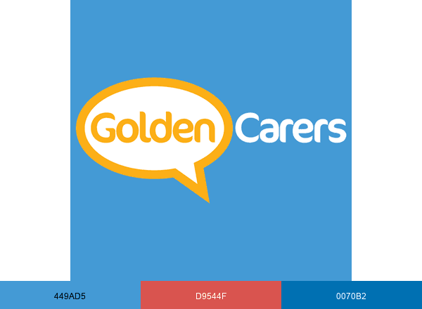 Golden Carers brand color palette