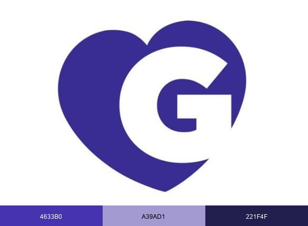 Golden Hearts Games brand color palette