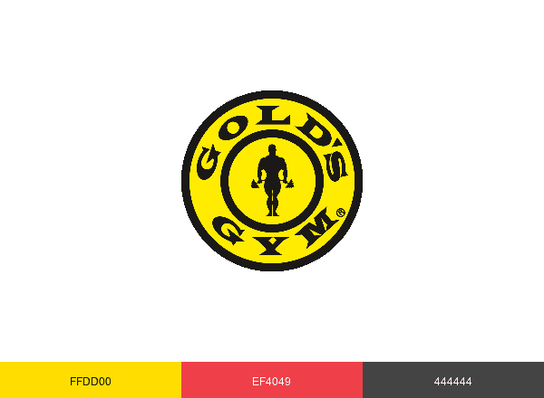 Gold's Gym brand color palette