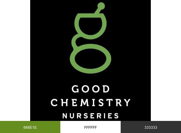 Good Chemistry Nurseries brand color palette
