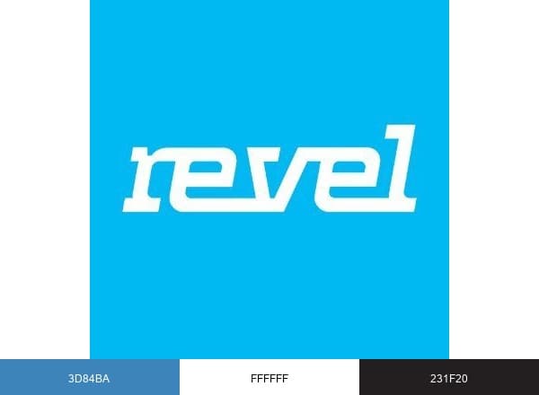 Revel brand color palette