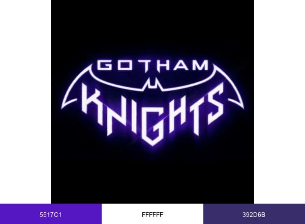 Gotham Knights brand color palette