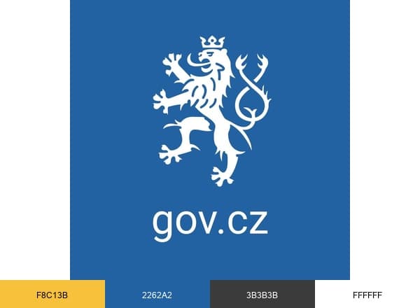 Gov.Cz brand color palette