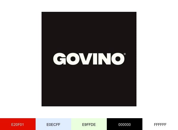 Govino brand color palette