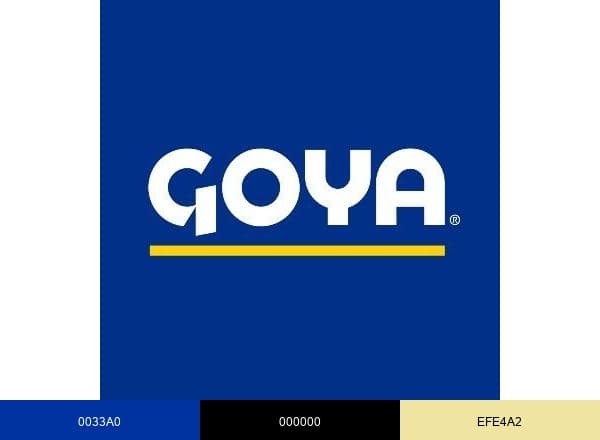 Goya Foods brand color palette