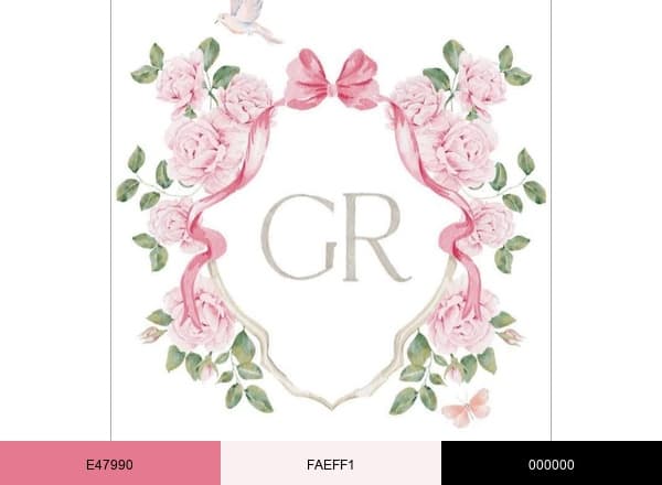Grace Rose Farm brand color palette
