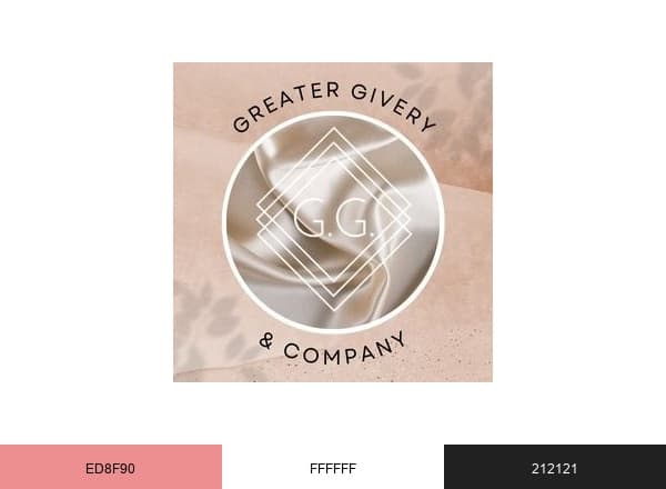 Greater Givery brand color palette