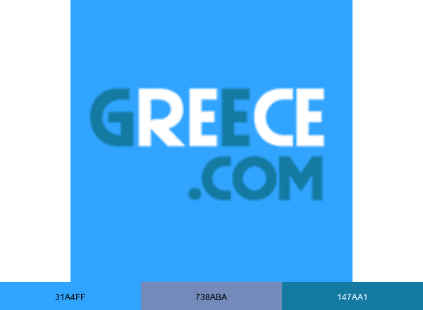 Greece.com brand color palette