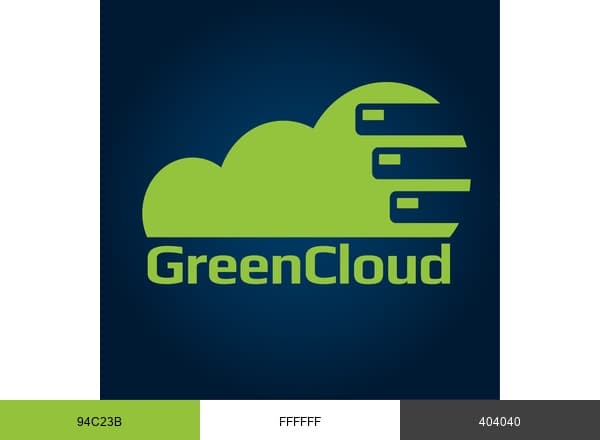 GreenCloud brand color palette