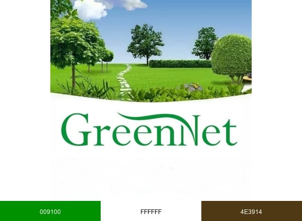 GreenNet brand color palette