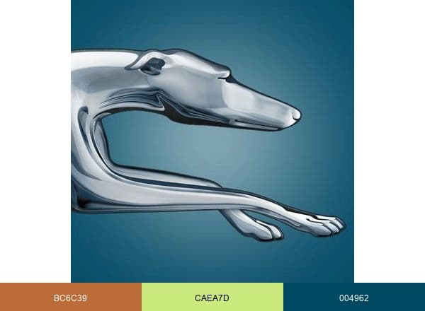 Greyhound Bus brand color palette