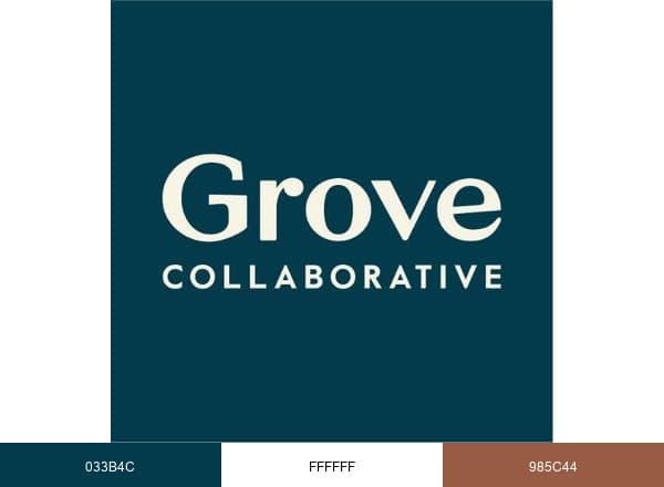 Grove Collaborative brand color palette