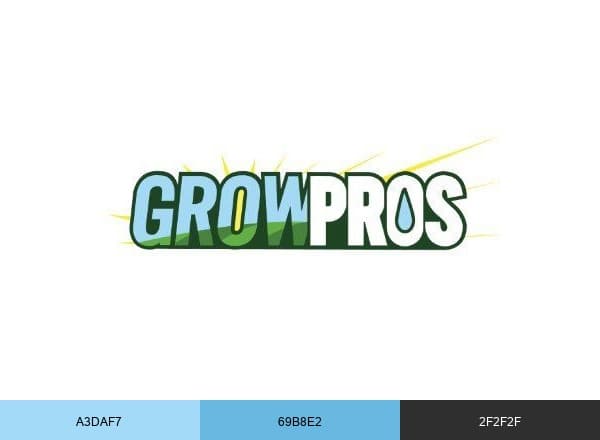 Grow Pros Lawn Care brand color palette