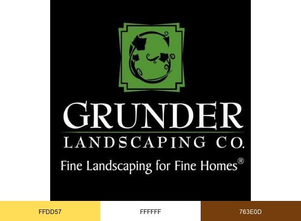 Grunder Landscaping Company brand color palette