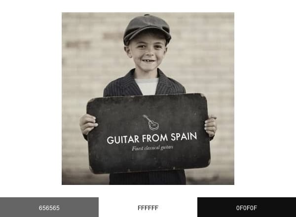 En Guitar From Spain brand color palette