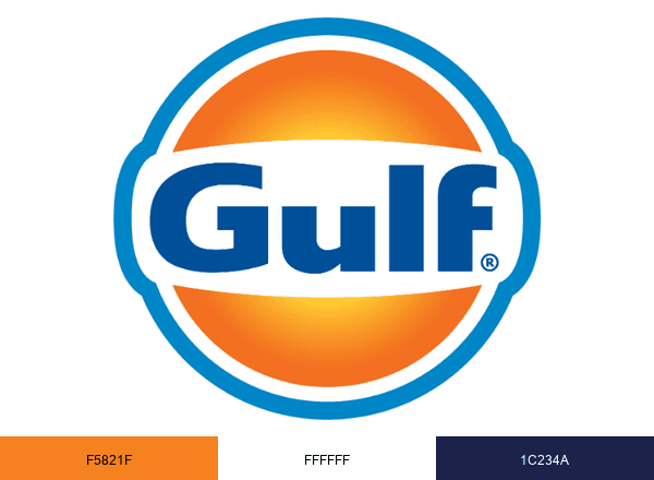Gulf Oil brand color palette