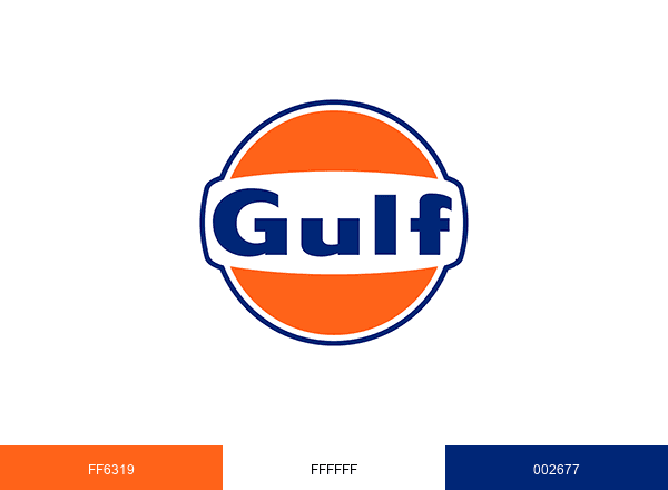 Gulf Oil International brand color palette
