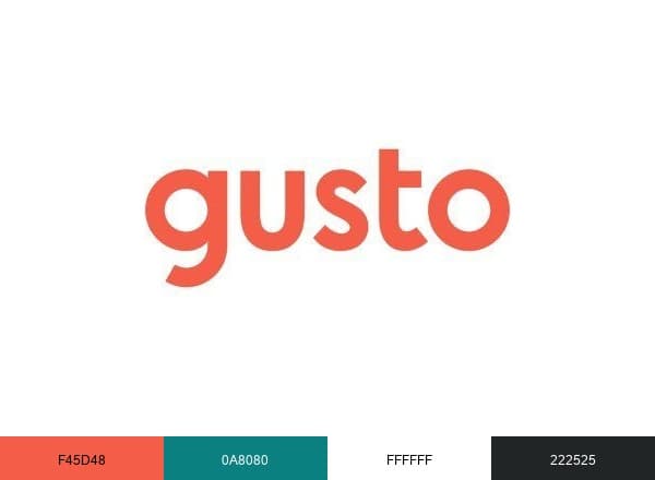 Gusto brand color palette