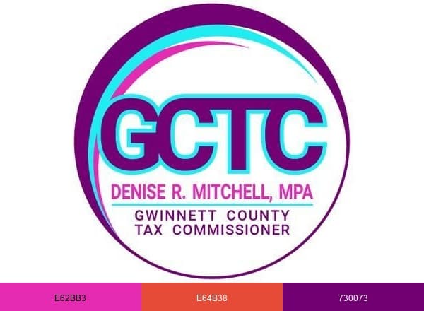 Gwinnett Tax Commissioner brand color palette