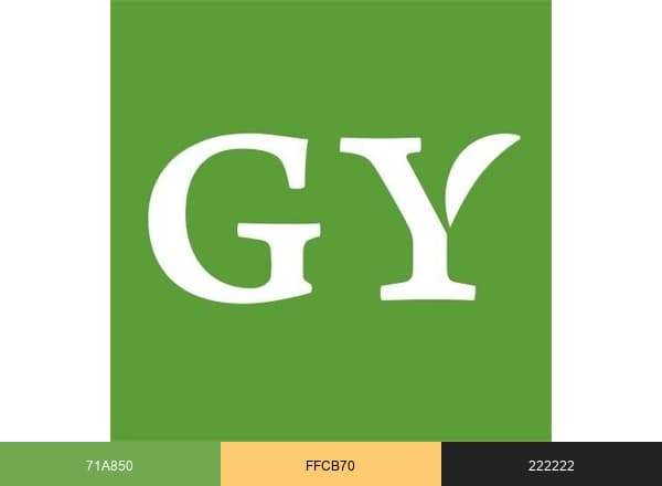 Györgytea brand color palette