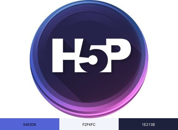 H5P.com brand color palette