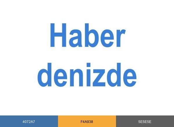 Haber Denizde brand color palette