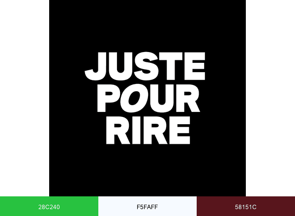 Just For Laughs brand color palette