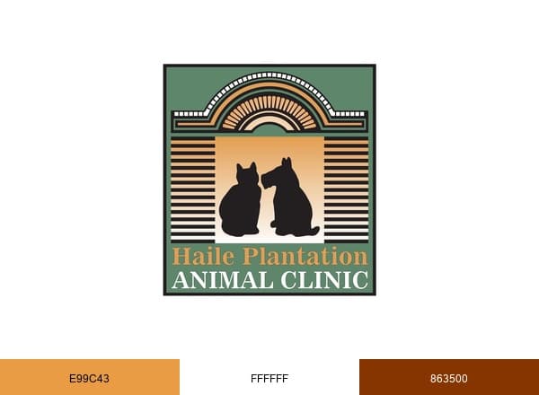 Haile Plantation Animal Clinic brand color palette