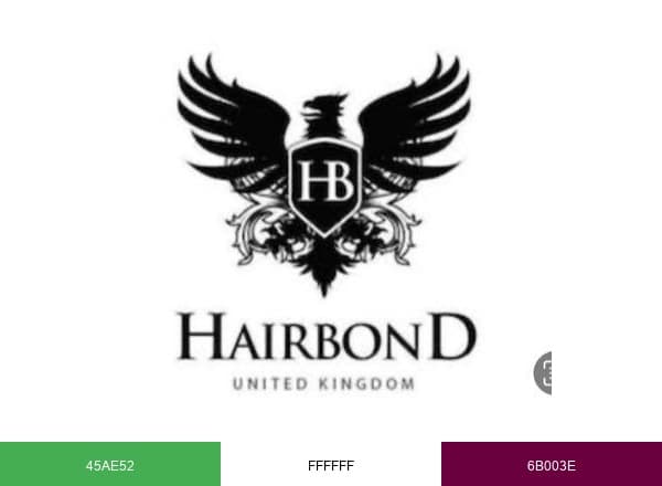 Hairbond brand color palette