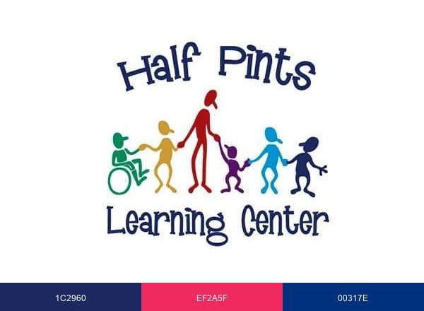 Half Pints Learning Center brand color palette