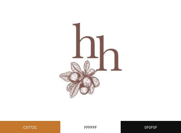 Hanahana Beauty brand color palette