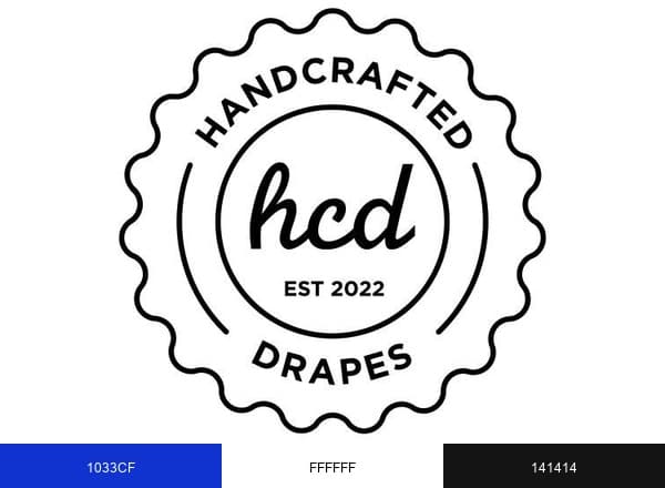 Handcrafted Drapes brand color palette