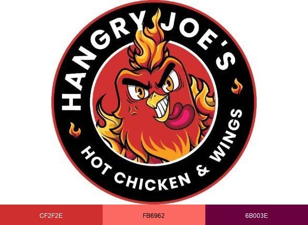 Hangry Joe's Hot Chicken & Wings brand color palette