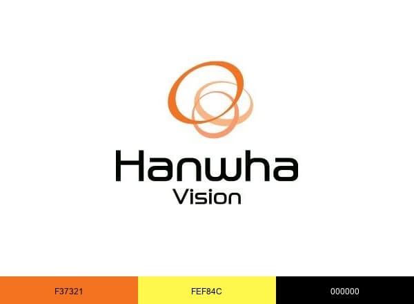 Hanwha Vision America brand color palette